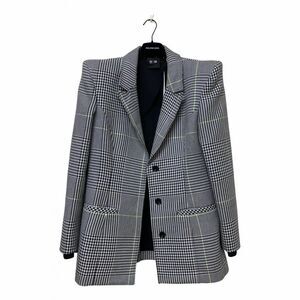 Adidas X Ivy Park Wool blazer Black White Hunter Green Velvet Size Small NWT